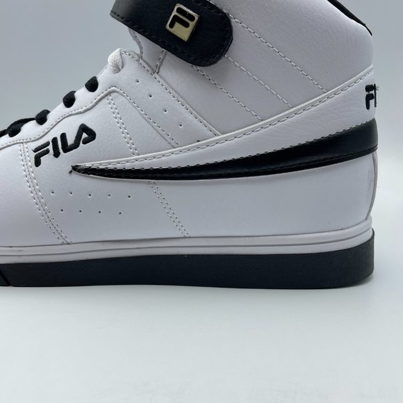 Fila Men's White and Black High-Top Sneakers - Picture 4 of 12